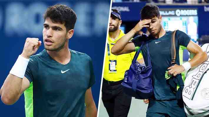 Carlos Alcaraz eliminado en el Masters de Toronto: Su notable "Gran Willy" y su tremendo enojo