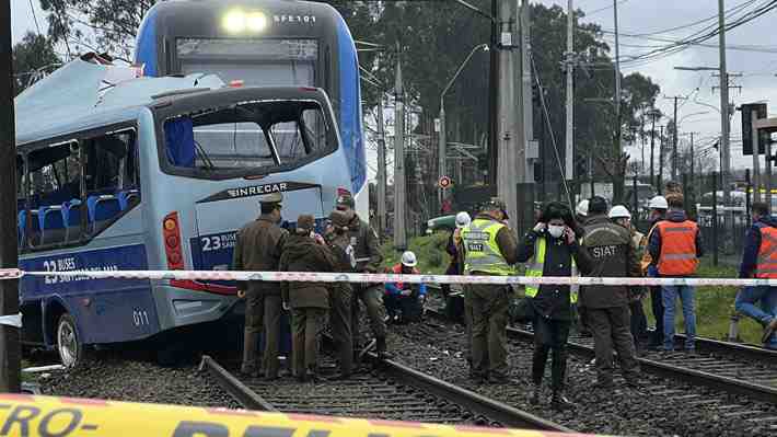 Conductor del bus que chocó con tren en San Pedro de La Paz fue detenido y será formalizado por cuasidelito de homicidio