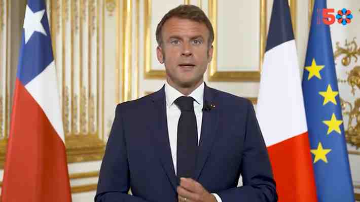 "La democracia y la paz son valores frágiles": El mensaje de Macron a Chile por los 50 años del golpe