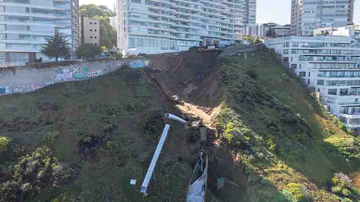 Construcción en dunas, cambio climático, lluvias: MOP explica causas de segundo socavón y cómo está el edificio Kandinsky