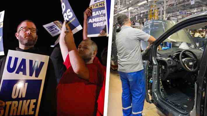 El sindicato del motor de EE.UU. comienza histórica huelga que golpea a GM, Ford y Stellantis