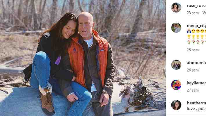 Esposa de Bruce Willis no está segura de si el actor es consciente de la demencia frontotemporal que padece