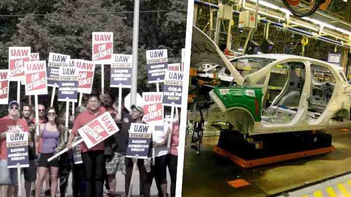 Huelga del sector motor en EE.UU. se extiende a otras dos plantas de montaje de Ford y GM