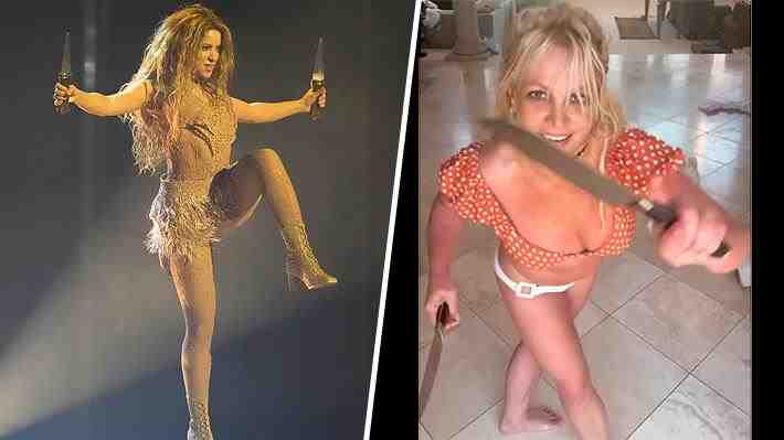 Britney Spears confiesa que se inspiró en Shakira para hacer su baile con cuchillos