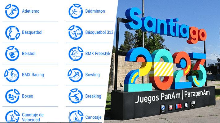 Estos son los deportes de Santiago 2023