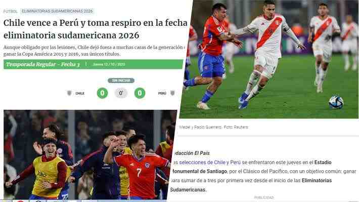"Oxígeno", "un respiro": Así vio la prensa sudamericana el triunfo de Chile en Clasificatorias