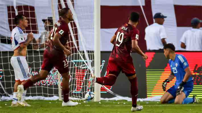 Revisa los goles con que Chile perdió ante Venezuela en Clasificatorias