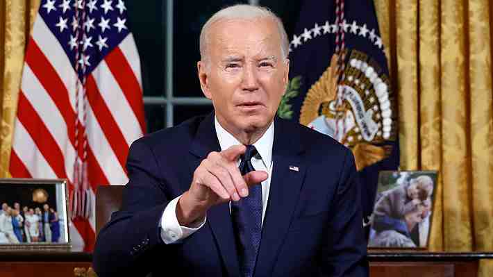 En cadena nacional, Biden pide al Congreso ayuda militar contra los "tiranos" y "terroristas" de Putin y Hamás