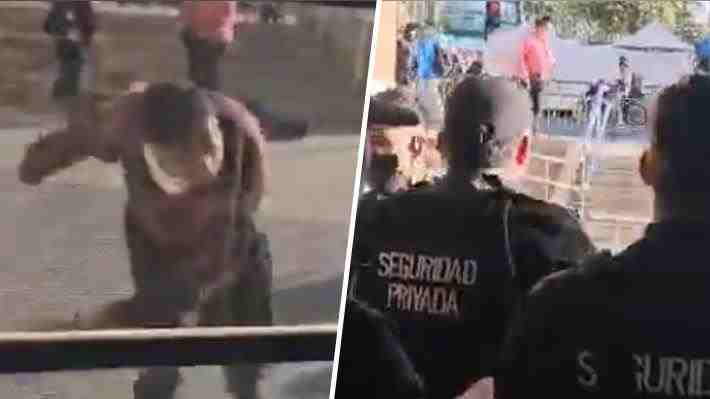 Video | Violenta riña entre supuestos "mecheros" y guardias de seguridad fuera de mall de Viña: Ocho detenidos