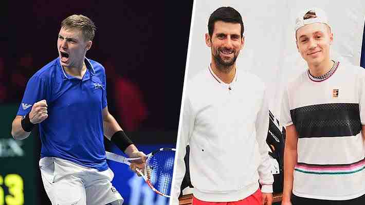 Hamad Medjedovic, el futuro del tenis serbio que dio el batacazo en la Next Gen Finals y que fue "apadrinado" por Novak Djokovic