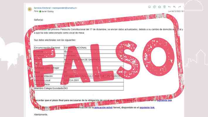 Servel emite alerta por correo malicioso con contenido desinformativo sobre el plebiscito del próximo 17 de diciembre