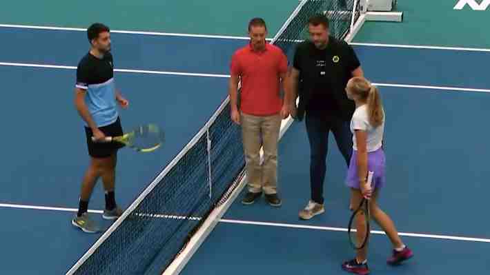 La 57 del mundo de la WTA contra el 1145 de la ATP: La inédita exhibición de tenis en Francia que se viralizó