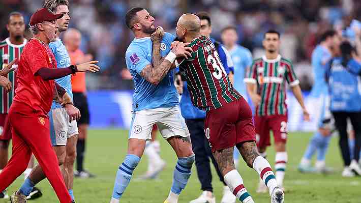 Felipe Melo protagonizó pelea con jugadores de Manchester City en la final del Mundial de Clubes
