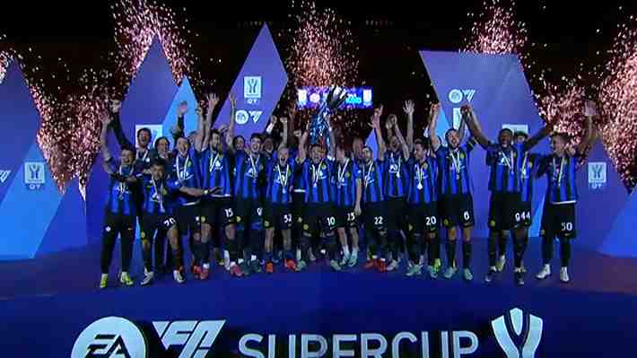 Alexis entró y fue clave en el agónico gol que le dio al Inter la Supercopa de Italia