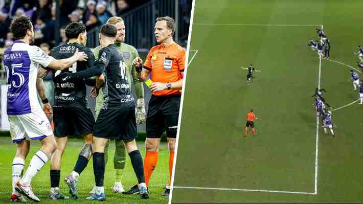 Histórico: Ordenan repetir partido entre el Anderlecht y el Genk por un error del VAR