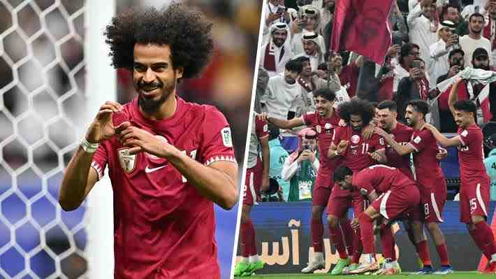 ¿La celebración más surrealista de la historia? Mira el festejo con truco de magia en el título de Qatar en la Copa de Asia
