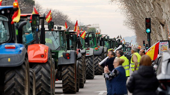 Fotos | &#34;Tractorada&#34; en Madrid: Agricultores repletan las calles con más de 500 máquinas