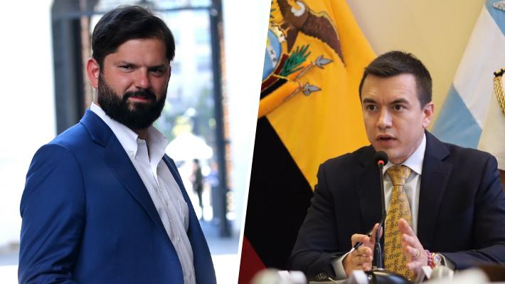 Mundo político se divide por &#34;consejo&#34; de Presidente de Ecuador a Boric por inseguridad