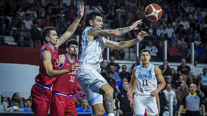La selección chilena de básquetbol inicia su camino a la AmeriCup enfrentando a la poderosa Argentina
