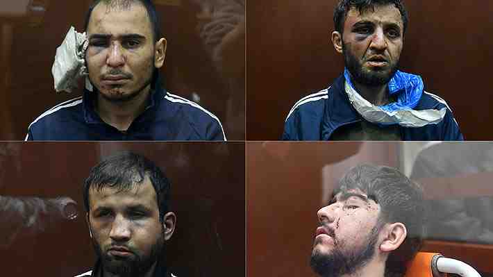 Video | Detenidos por atentado en Moscú llegan al tribunal con signos de golpes: Kremlin evita hablar de posibles torturas