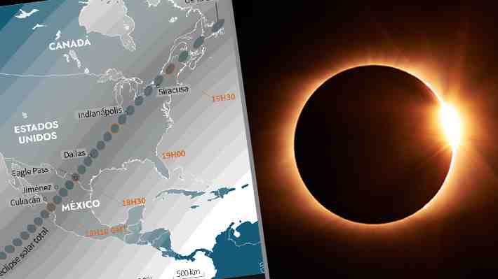 ¿Dónde se podrá ver? Revisa las zonas en las que se apreciará el eclipse total de hoy