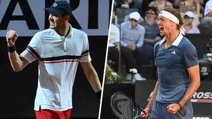 Cuándo y a qué hora juega Nicolás Jarry ante Alexander Zverev, cinco del mundo, en la final del Masters 1.000 de Roma