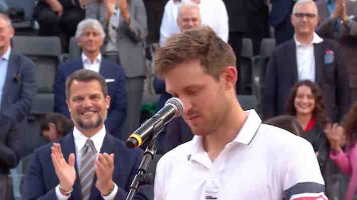 Se quebró: El emocionante discurso de Nicolás Jarry tras perder la final del Masters de Roma