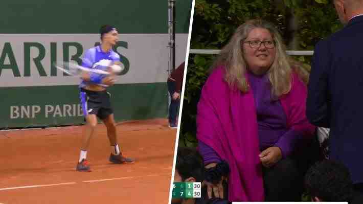 Polémica en Roland Garros por furiosa reacción de tenista local: "Hubo gente descalificada por menos"