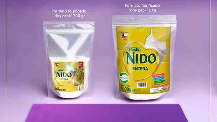 Emiten alerta por falsificación de reconocida marca de leche en polvo que es comercializada en la RM y Valparaíso