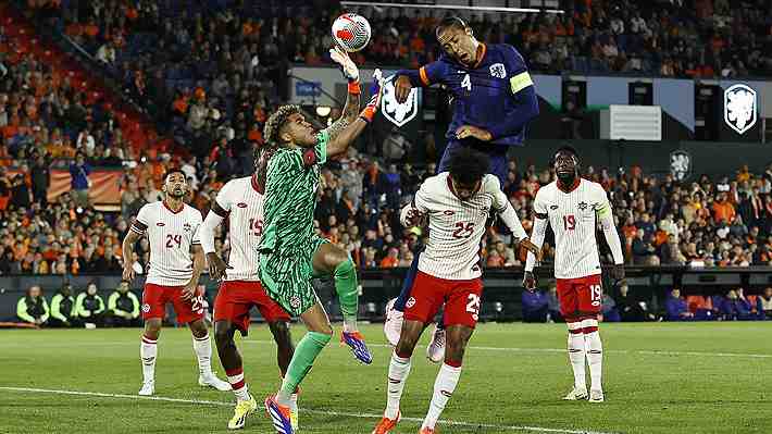 Canadá, rival de Chile en la Copa América, sufrió dura goleada frente a Países Bajos