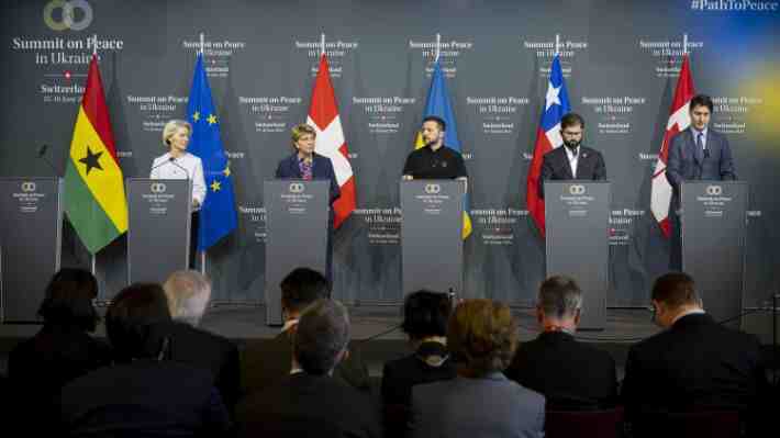 Cumbre de Paz de Ucrania cierra con declaración reclamando seguridad nuclear y 12 países que no la firman