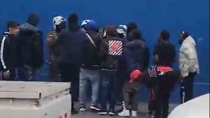 Video| Grupo de extranjeros agrede a carabineros al negarse a un control policial en el barrio Franklin: Tres detenidos
