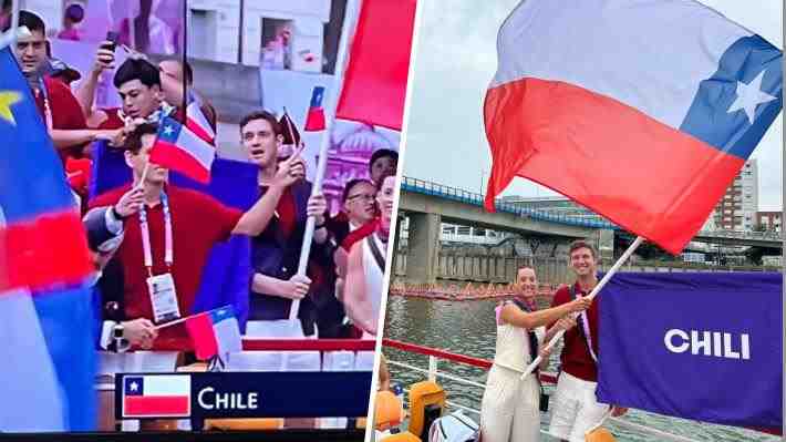 Video: Así fue el desfile de Chile en el Río Sena en la inauguración de los Juegos Olímpicos de París 2024