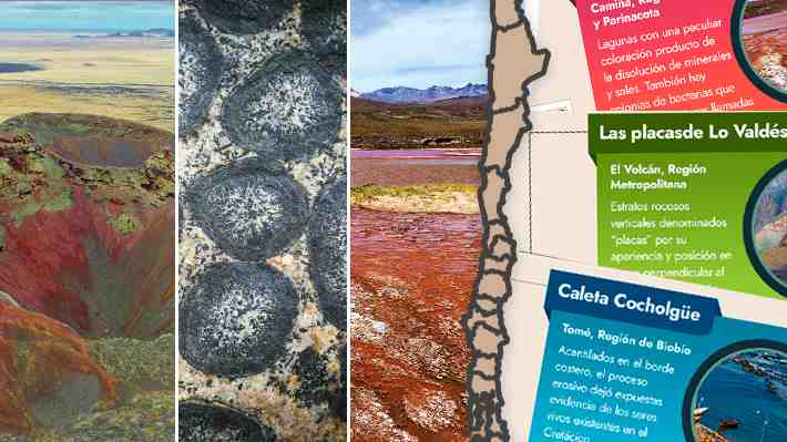 El mapa que refleja la diversidad y riqueza geológica de Chile a lo largo de su territorio