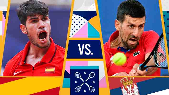 ¡En vivo! Carlos Alcaraz y Novak Djokovic se enfrentan en la final del tenis olímpico