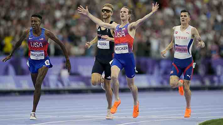 Cole Hocker gana los 1.500 metros y da la gran sorpresa del atletismo en los JJ.OO.