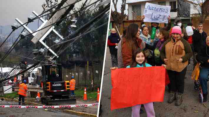 Barricadas, robos a bancos y golpe al comercio: Los otros efectos del extenso corte de electricidad en la RM