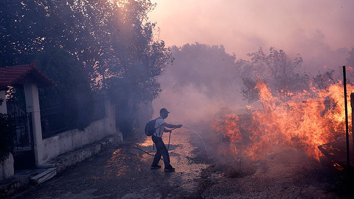 Fotos: Grecia sufre nuevamente por los incendios forestales