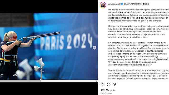 "Me negaron la oportunidad de ganar el oro": Amber Jo Rutter no olvida la final perdida ante Crovetto en París 2024 y dispara fuerte