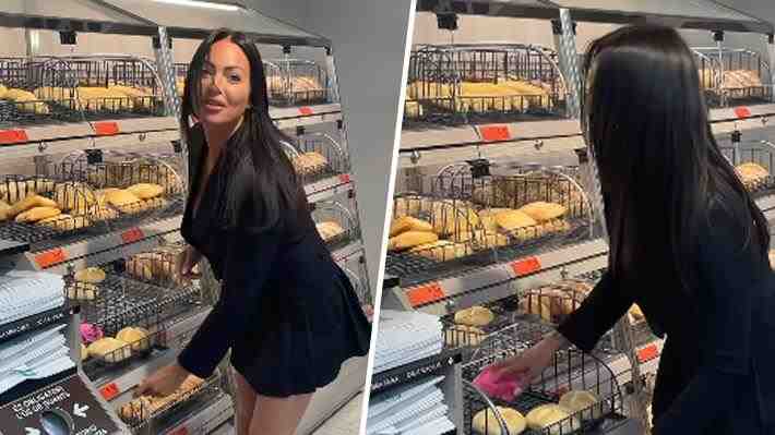 Videos | Influencer británica se saca la ropa interior y la pone en canasta de panes en supermercado en España: "Asquerosa"