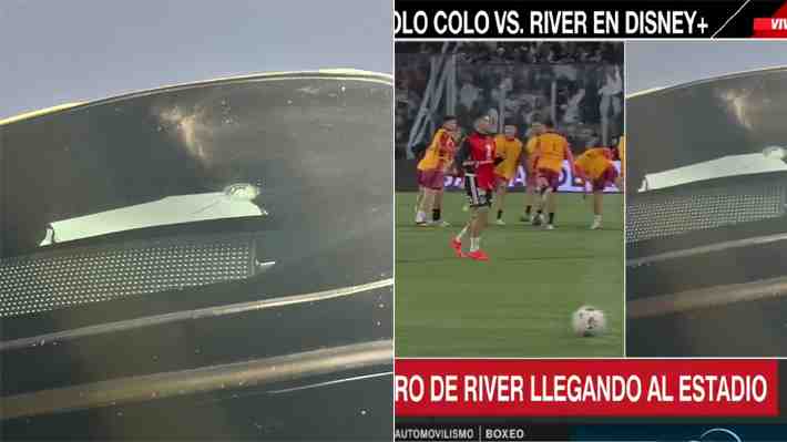 Hinchas de Colo Colo atacaron bus de River en la previa del duelo por la Libertadores... Mira las imágenes