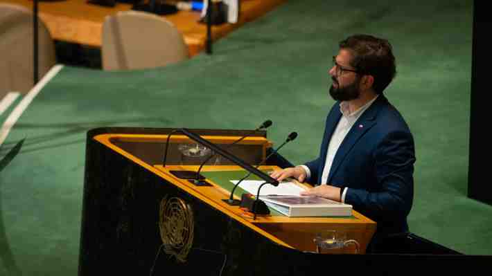 "No debieran tener derecho a veto": Boric crítica a EE.UU y Rusia y llama a cambiar las "reglas del juego" de la ONU