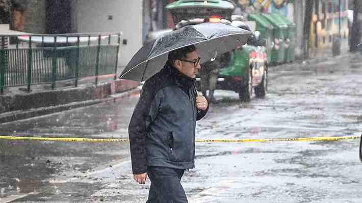 Meteorología advierte llegada de sistema frontal en la zona centro-sur con lluvia hasta en sectores de la RM