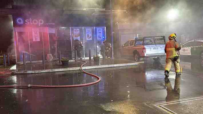 Robos a cajeros automáticos salen de la RM: Sujetos detonaron dispensador en Biobío