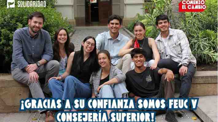 Triunfa la centroderecha en la UC: Solidaridad se impone sobre lista cercana al Gobierno y presidirá la FEUC