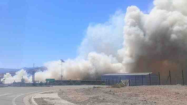 Declaran alerta roja para Freirina por incendio forestal con "amenaza inminente" a viviendas e infraestructura crítica