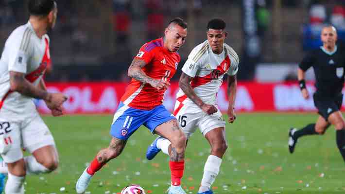 Pizarro y Aravena de lo mejor... El uno a uno del primer tiempo de Chile ante Perú