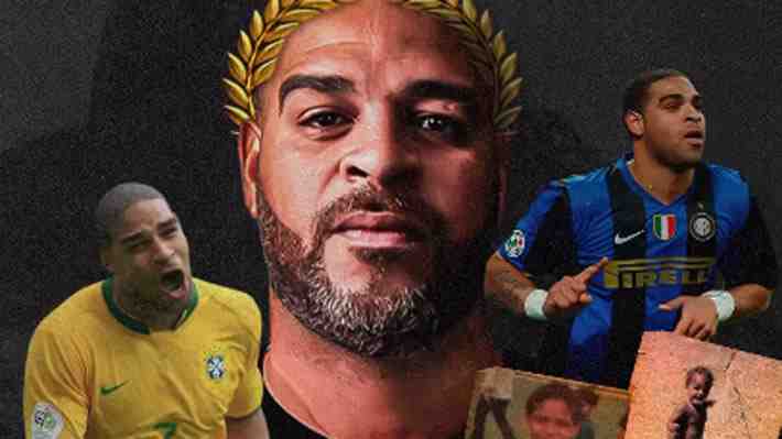 En medio de su cruda vida en una "peligrosa" favela, Adriano tendrá su despedida del fútbol con un chileno incluido