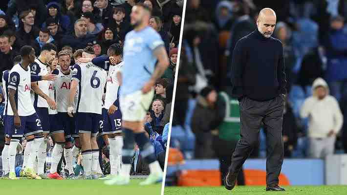 El Manchester City de Pep Guardiola es humillado por el Tottenham y completa cinco derrotas seguidas