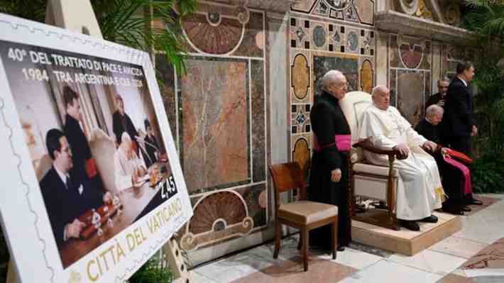 "Un ejemplo a imitar": El Papa celebra los 40 años del tratado con Argentina pese a ausencia de canciller trasandino